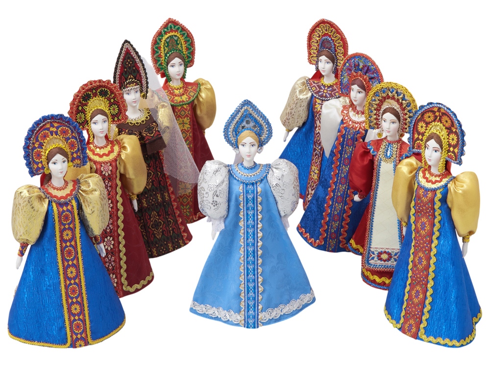 Подарочный набор: кукла фарфоровая, мёд с гецким орехом — изображение 5