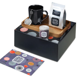 Подарочный набор Re:y. Hearth  с кружкой, подносом и чаем