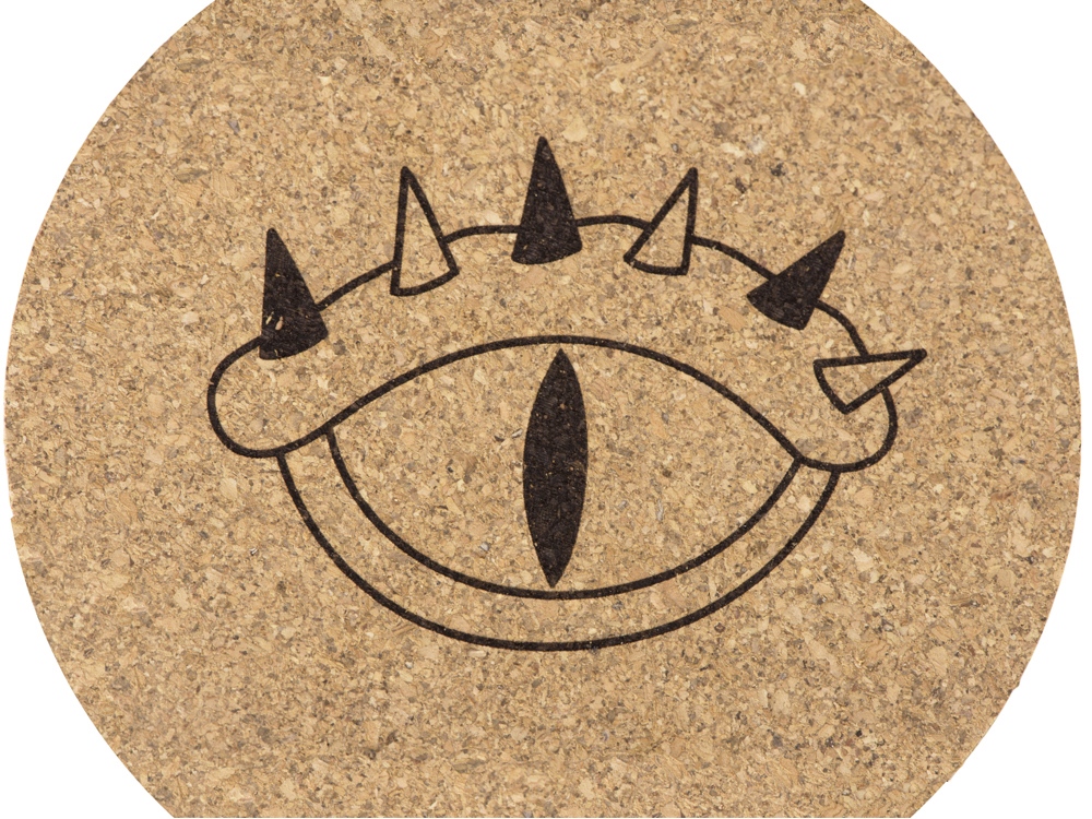 Набор костеров из пробки на подставке Krock с гравировкой — изображение 2