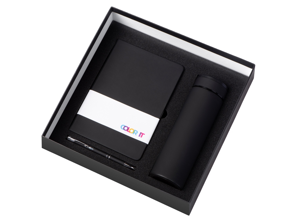 Подарочный набор Color it с блокнотом, металлической ручкой и термосом — изображение 2