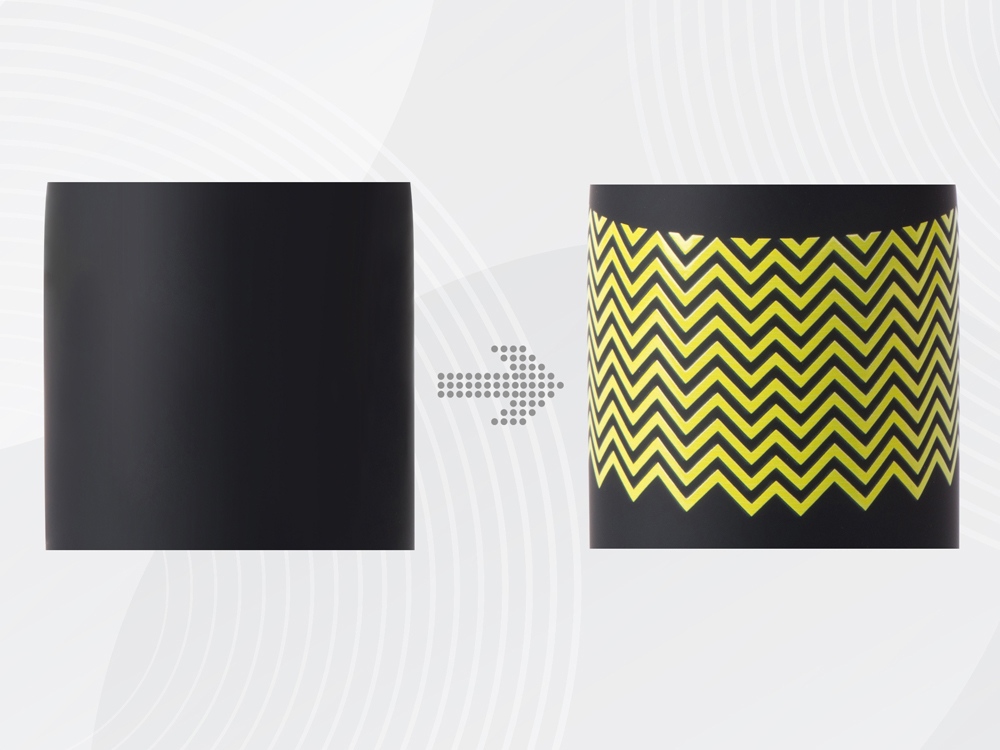 Вакуумная термобутылка Vacuum bottle C1, soft touch, с УФ-печатью — изображение 4