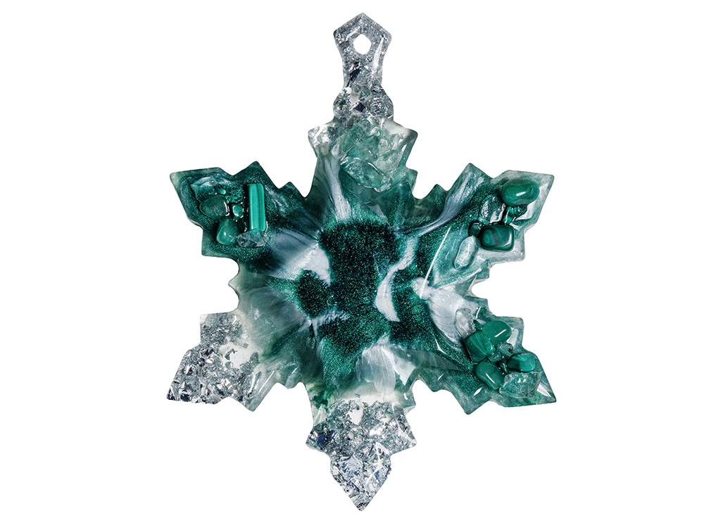 Набор елочных игрушек: Полумесяц, Снежинка — изображение 4