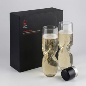 Набор из двух бокалов и пробки для шампанского Bubbly Bliss