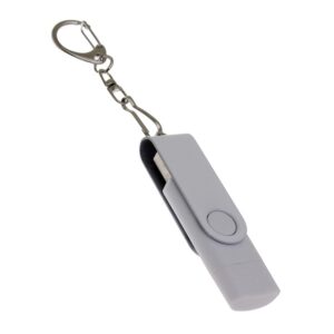 USB 2.0- флешка на 8 Гб с поворотным механизмом и дополнительным разъемом Type-C