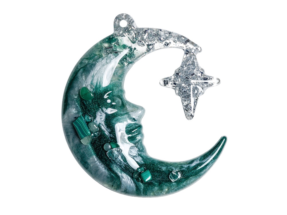 Набор елочных игрушек: Полумесяц, Снежинка — изображение 3