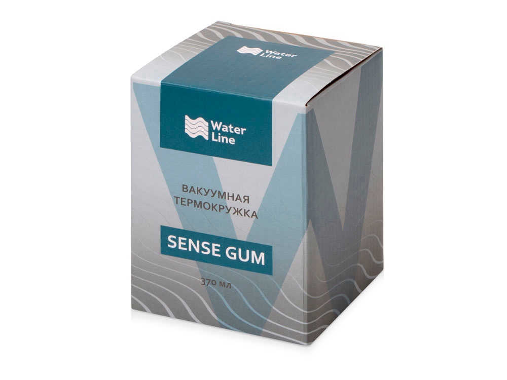 Вакуумная термокружка Sense Gum, непротекаемая крышка, soft-touch — изображение 7