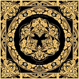 Платок Златоустовская гравюра