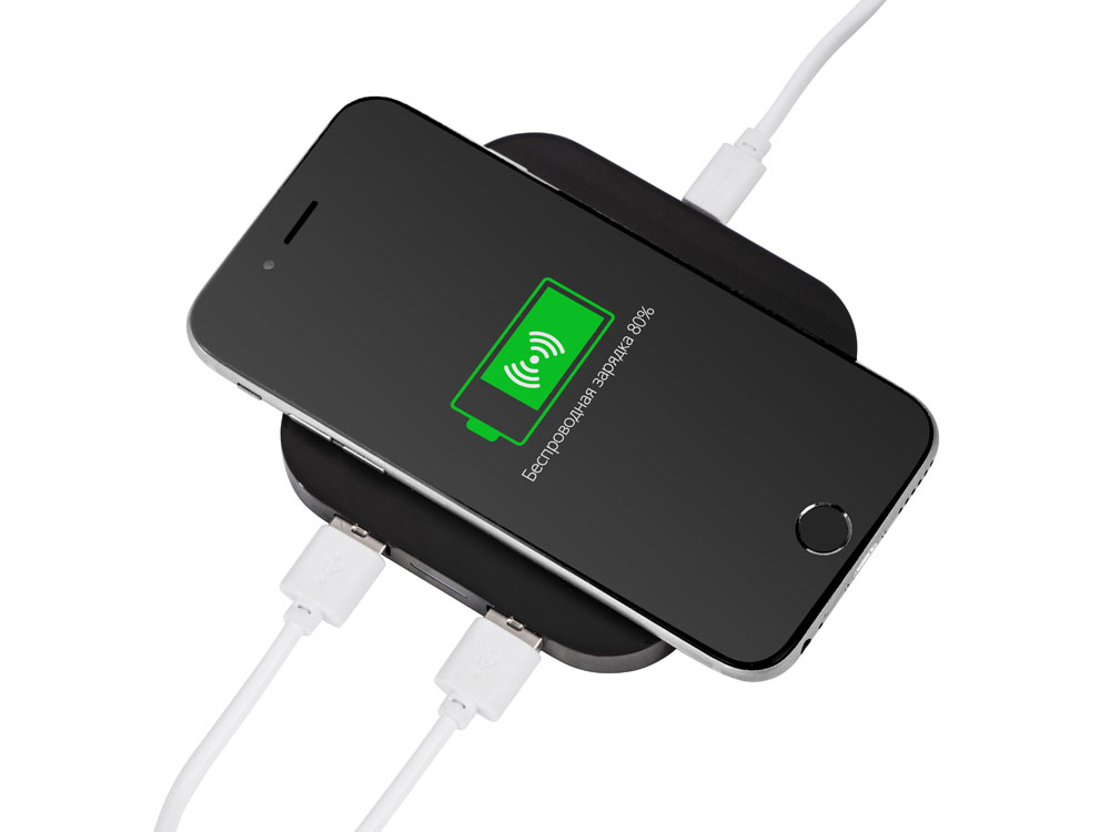 Беспроводная зарядка Tile с 2 USB-A, 5 Вт — изображение 2