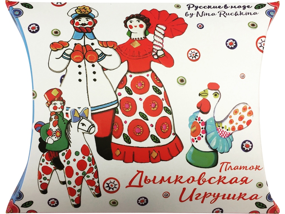 Платок Дымковская игрушка — изображение 3