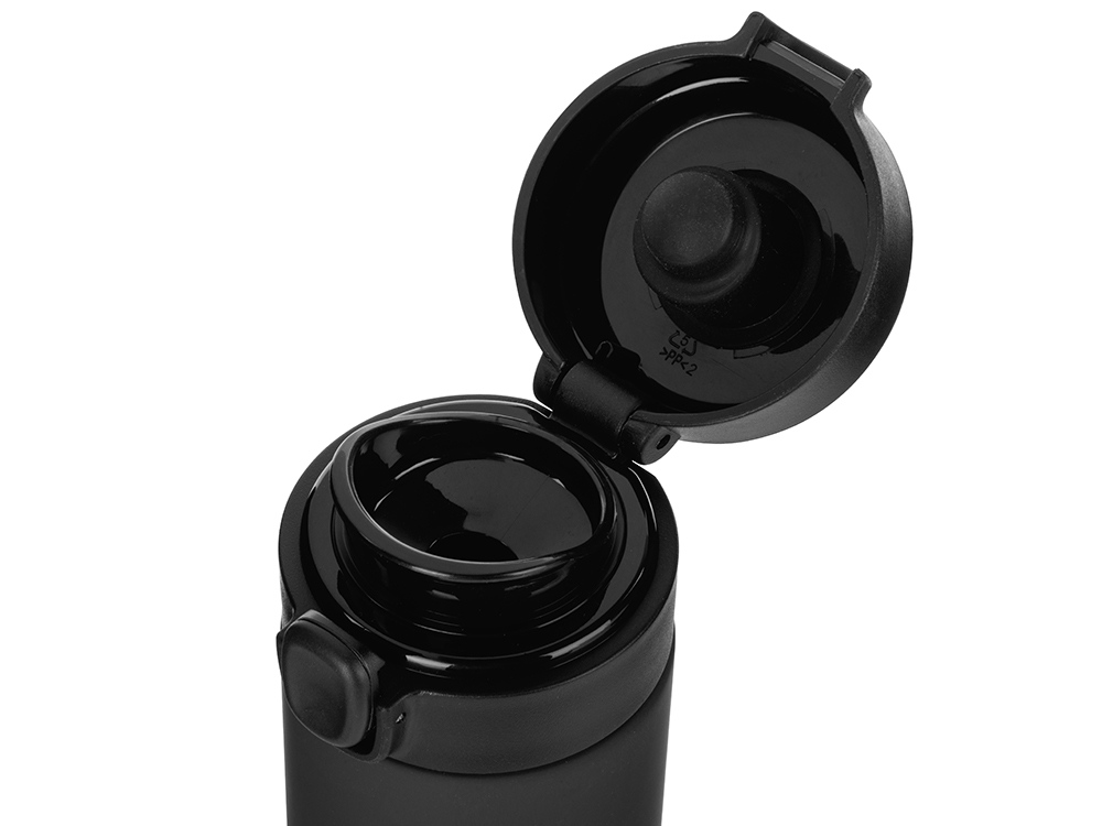 Вакуумная термокружка c кнопкой Guard, soft-touch, 400 мл, тубус — изображение 5