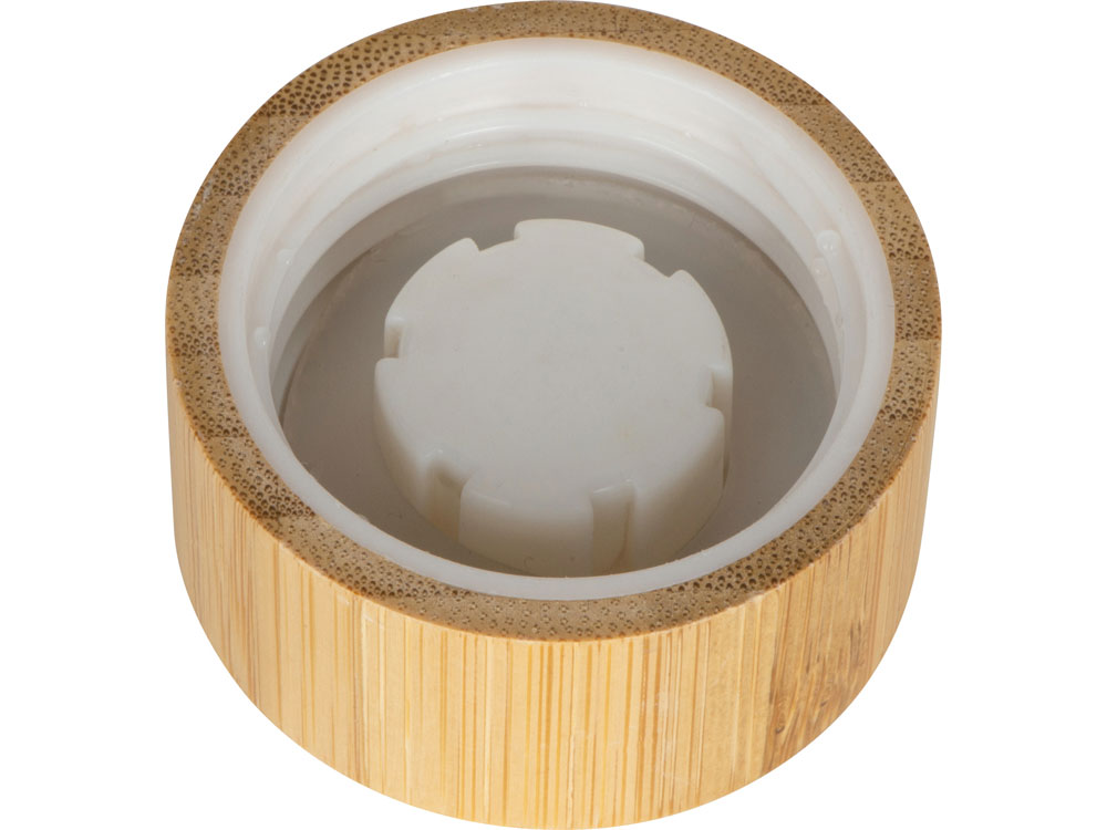 Бутылка из переработанного пластика rPET Kato Bamboo с бамбуковой крышкой, 500 мл — изображение 4