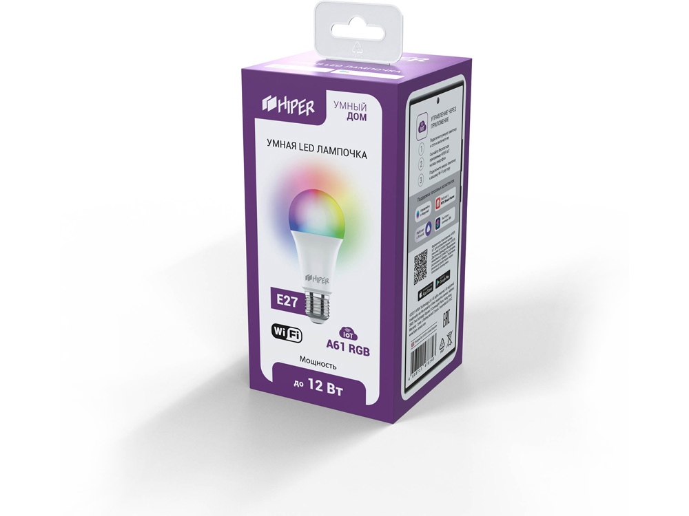 Умная LED лампочка IoT A61 RGB — изображение 2