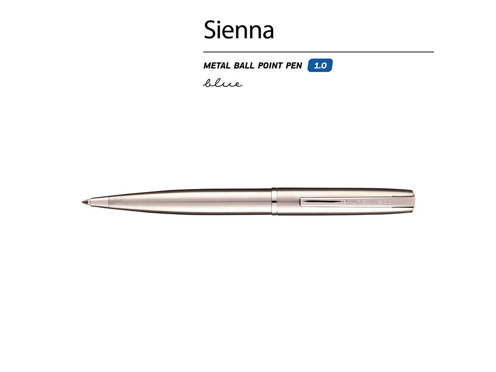 Ручка металлическая шариковая Sienna — изображение 2