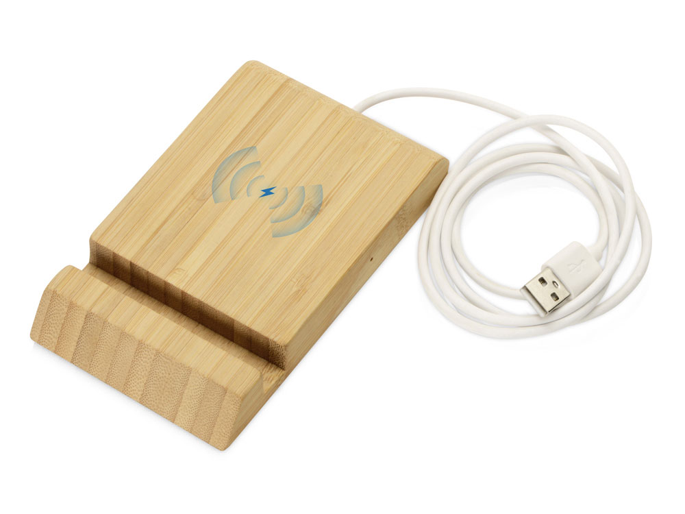 Подарочный набор с БЗУ и внешним аккумулятором Bamboo Set — изображение 4