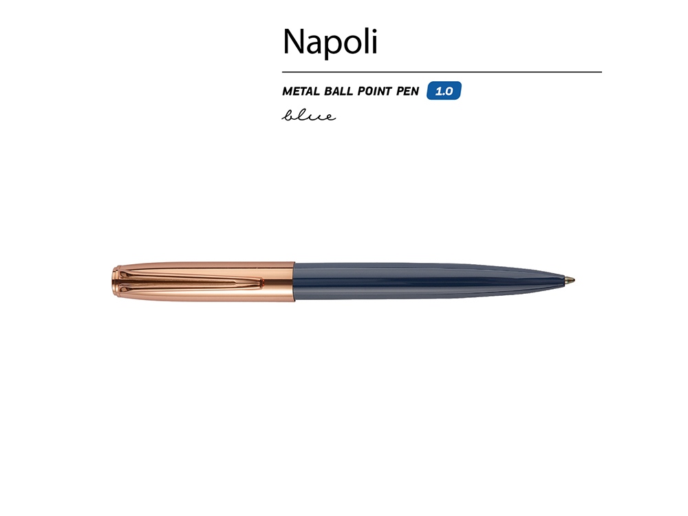 Ручка металлическая шариковая Napoli — изображение 2