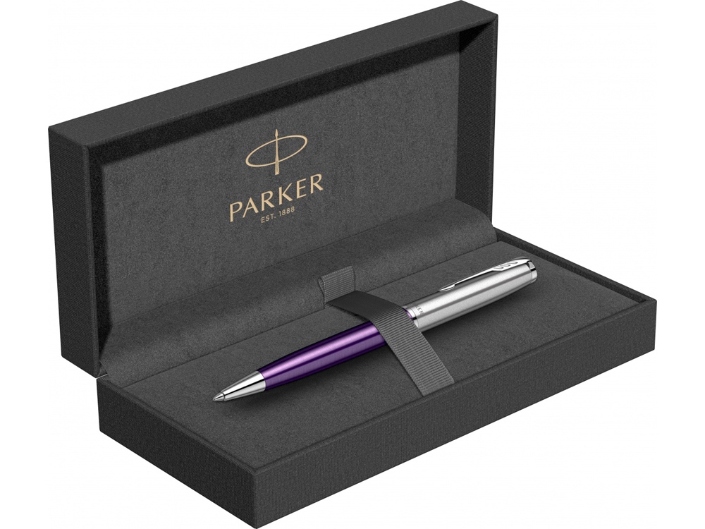 Ручка шариковая Parker Sonnet Essentials Violet SB Steel CT — изображение 5