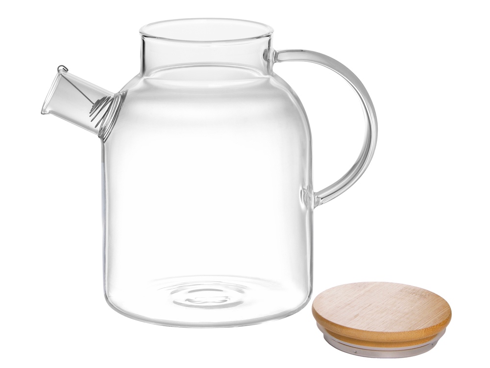 Стеклянный чайник с бамбуковой крышкой Sencha M — изображение 3