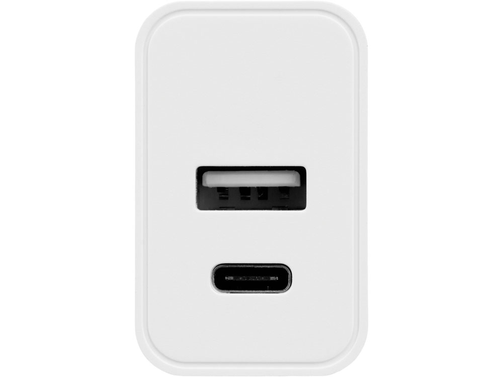 Сетевое зарядное устройство c выходами USB-A и USB-C Recharger, 10 Вт — изображение 3
