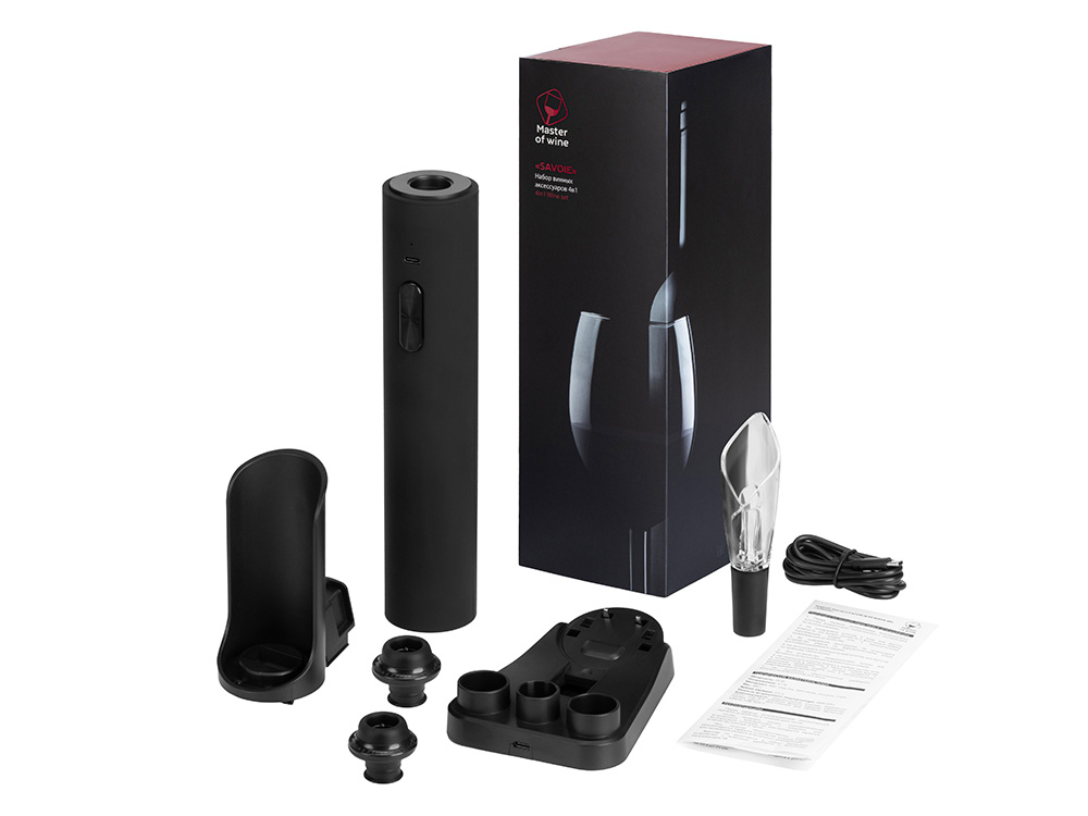 Набор винных аксессуаров 4в1 Savoie с покрытием soft touch — изображение 5