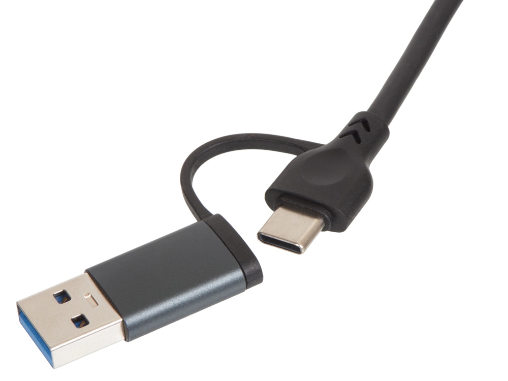 USB-хаб Command с коннектором 2-в-1 USB-C и USB-A, 2.0/3.0 — изображение 5