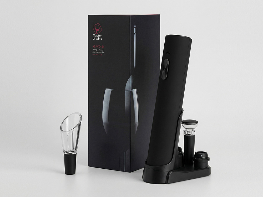 Набор винных аксессуаров 4в1 Savoie с покрытием soft touch — изображение 2