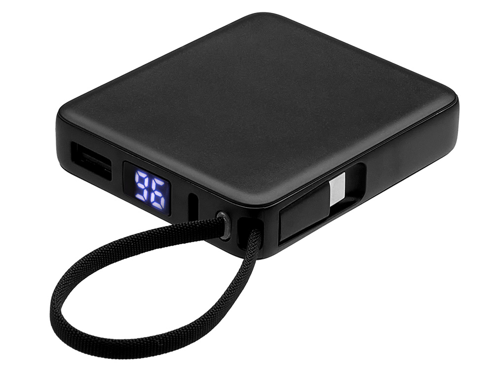 Внешний аккумулятор со встроенным кабелем USB-C Дэнси, 5000 мАч — изображение 2
