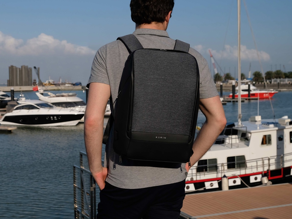 Водостойкий антикражный рюкзак FlexPackPro для ноутбука 15.6 — изображение 16