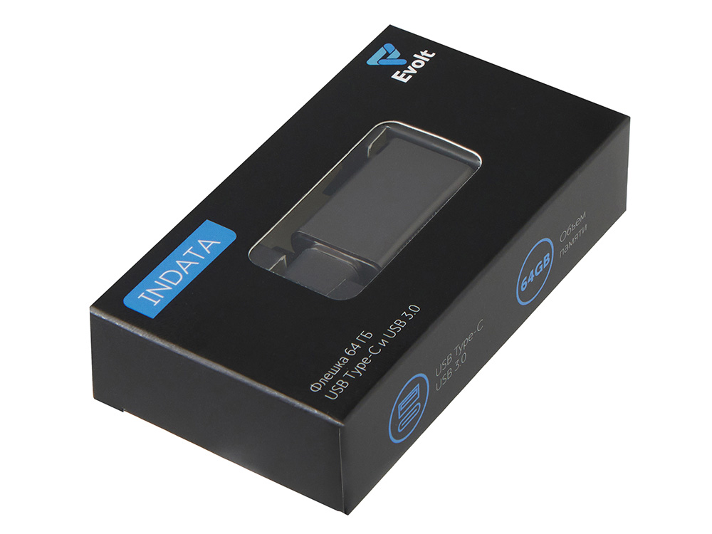Флешка 64 ГБ USB Type-C 3.0 Индата — изображение 6