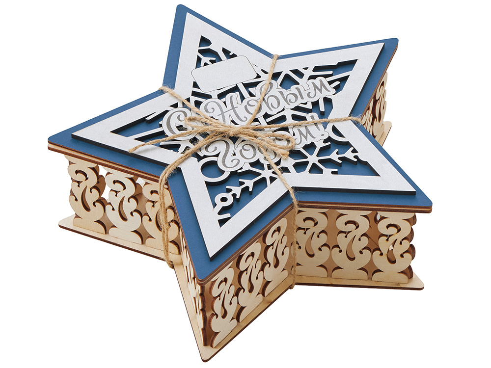 Шкатулка из фанеры в виде звезды Asteris — изображение 7