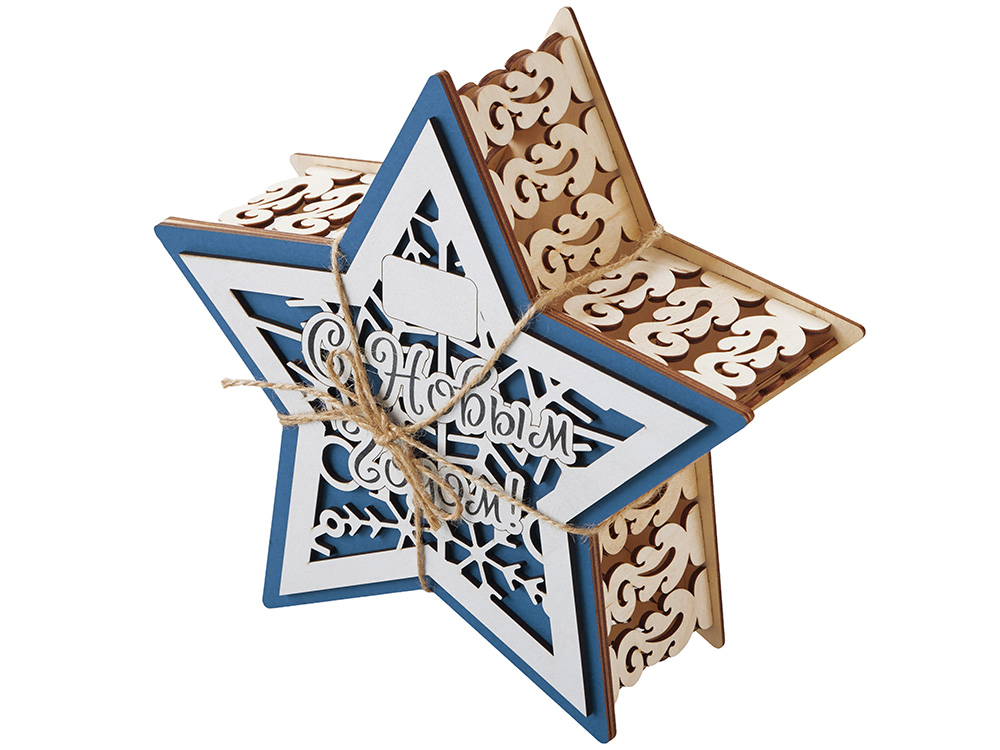 Шкатулка из фанеры в виде звезды Asteris — изображение 5