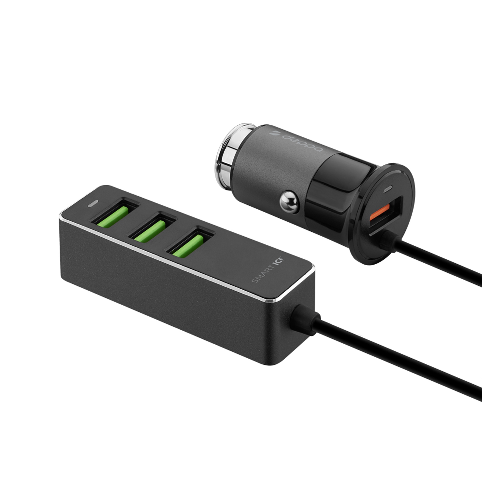 АЗУ 1 USB + 3 USB для пассажиров, QC 3.0, 7Аa — изображение 2