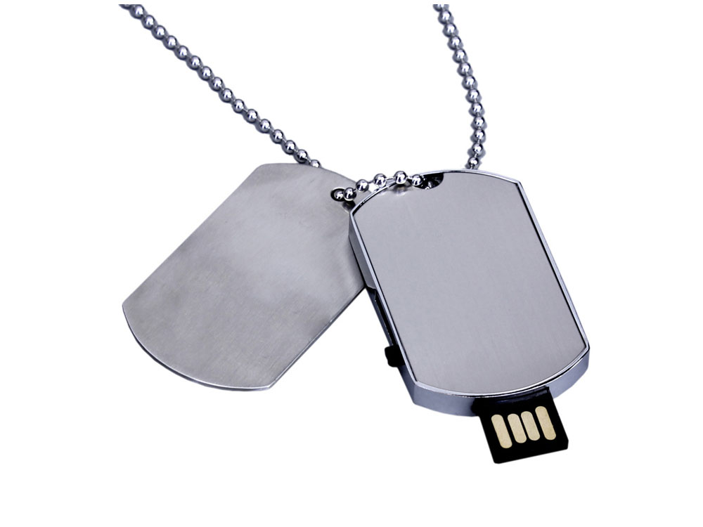 USB 2.0-флешка на 512 Мбайт в виде армейского жетона — изображение 3